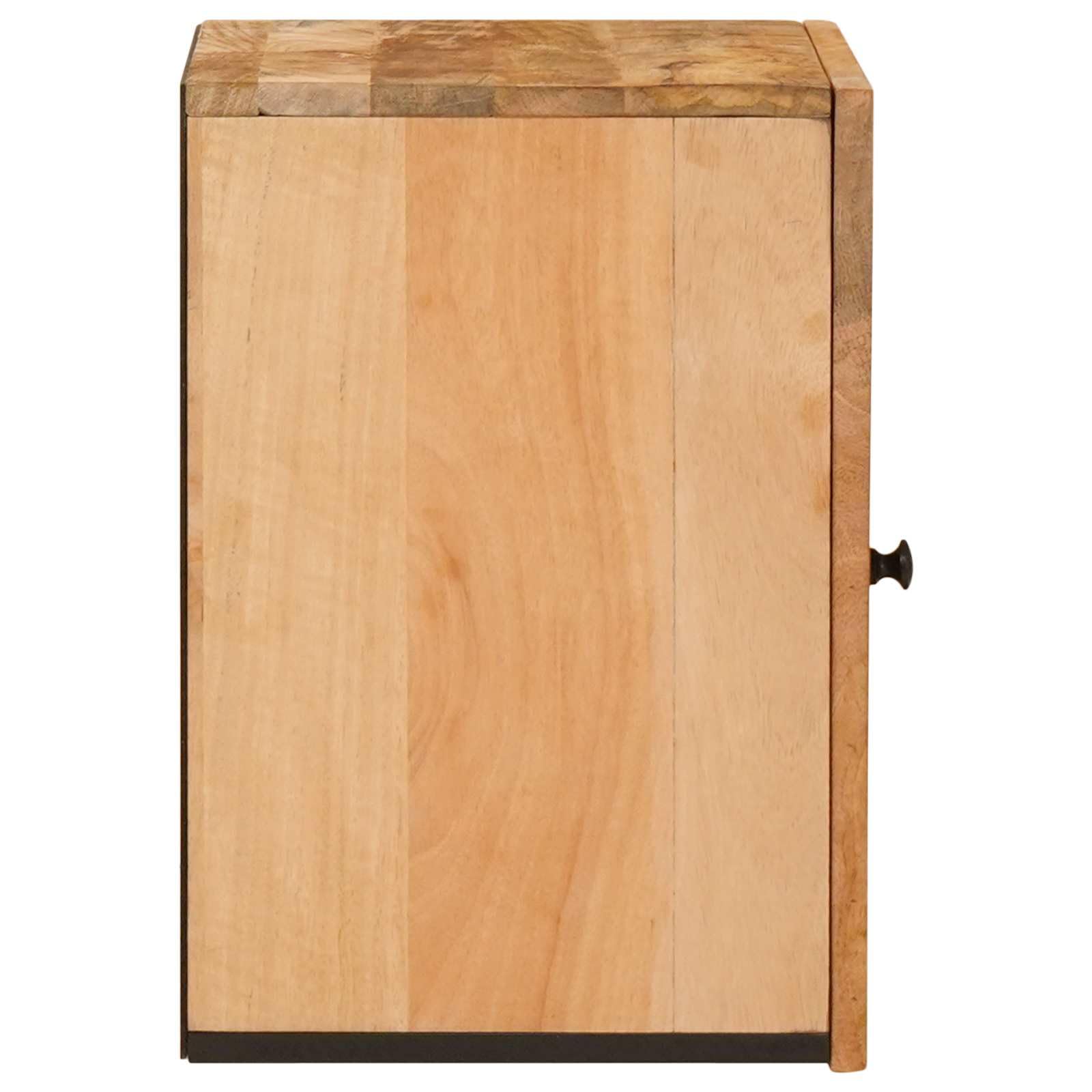 Hängeschrank Badezimmer Braun 38 x 33,5 x 48 cm | Massives Mangoholz, minimalistisches Design, Wandbefestigung, für Handtücher und Kosmetik