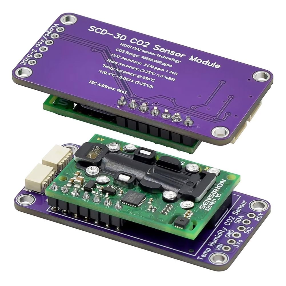 Capteur de qualité de l'air SCD30 - Pour mesures de CO2 et T - Modbus PWM - Capteur de température et d'humidité