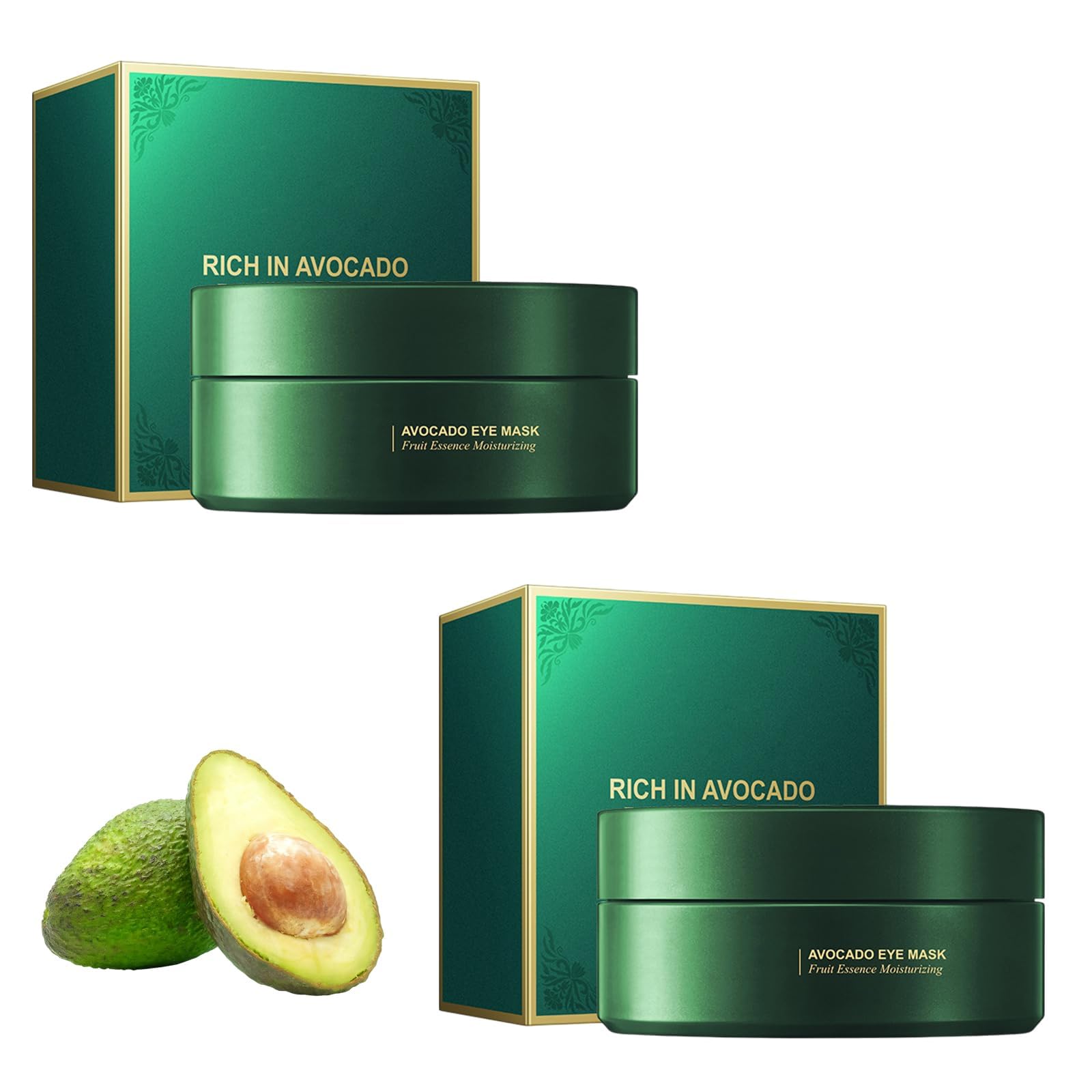 Cuscinetti per gli occhi, 120 pezzi, per rimuovere le occhiaie, le rughe, le borse per gli occhi, i tamponi, le toppe per gli occhi, per ridurre le rughe e gli occhi stanchi, estratto di avocado