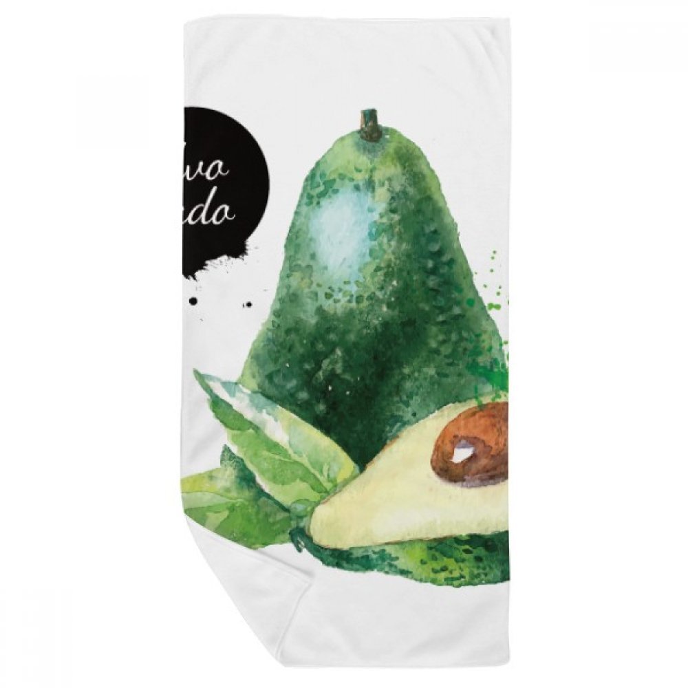Serviette gant de toilette multicolor motif fruits, cadeau bien-être doux