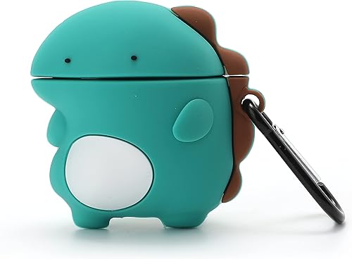 Miniatura 3 de Funda 3D de dinosaurio para Airpod 2Airpod 1er, funda suave de dibujos animados 3D, para niños, adolescentes, niños, niñas, mujeres, encantadores