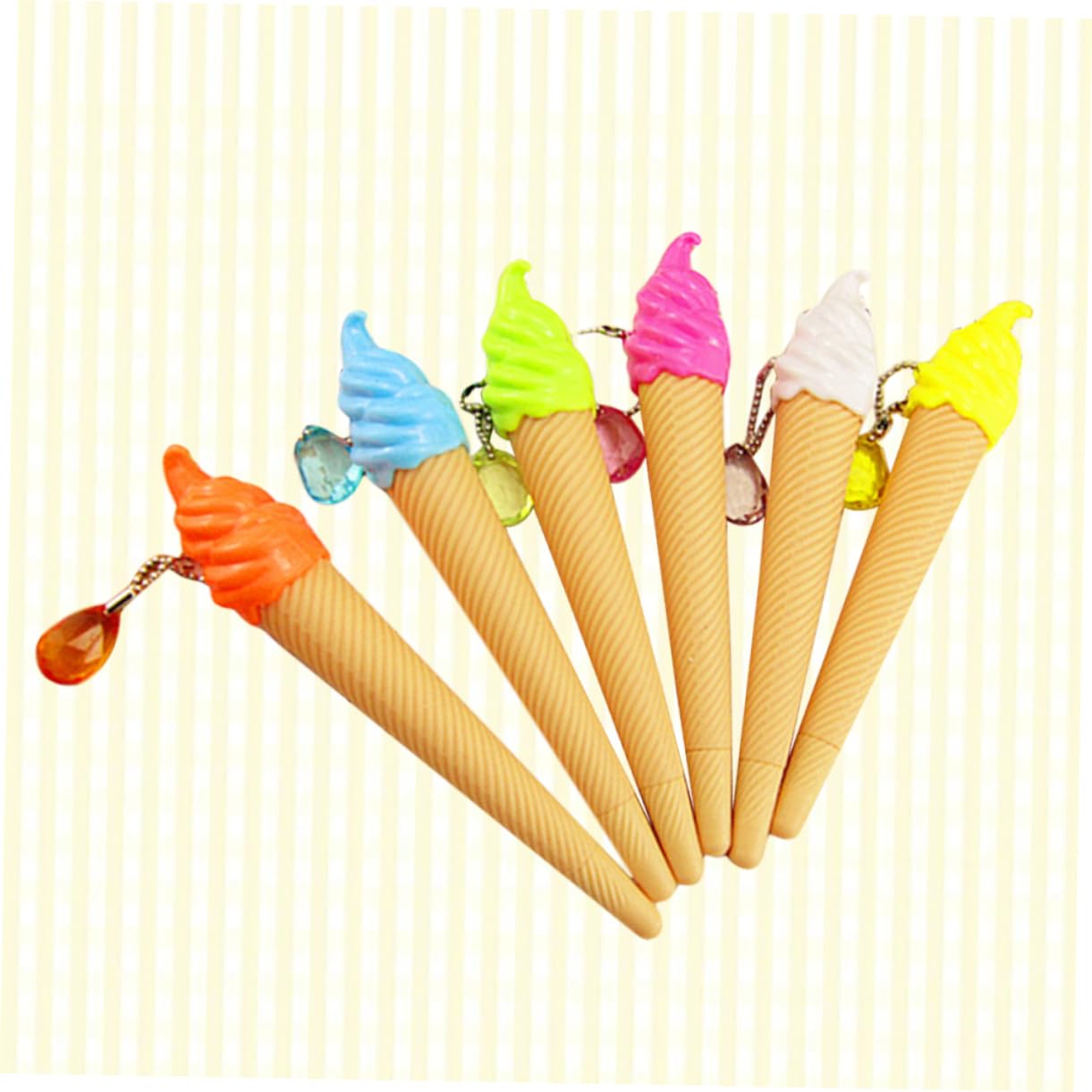TEHAUX 48 Pezzi Gel Gelato per Adolescenti Cancella Facile Scrittura Design per Scuola e Ufficio Colore Casuale