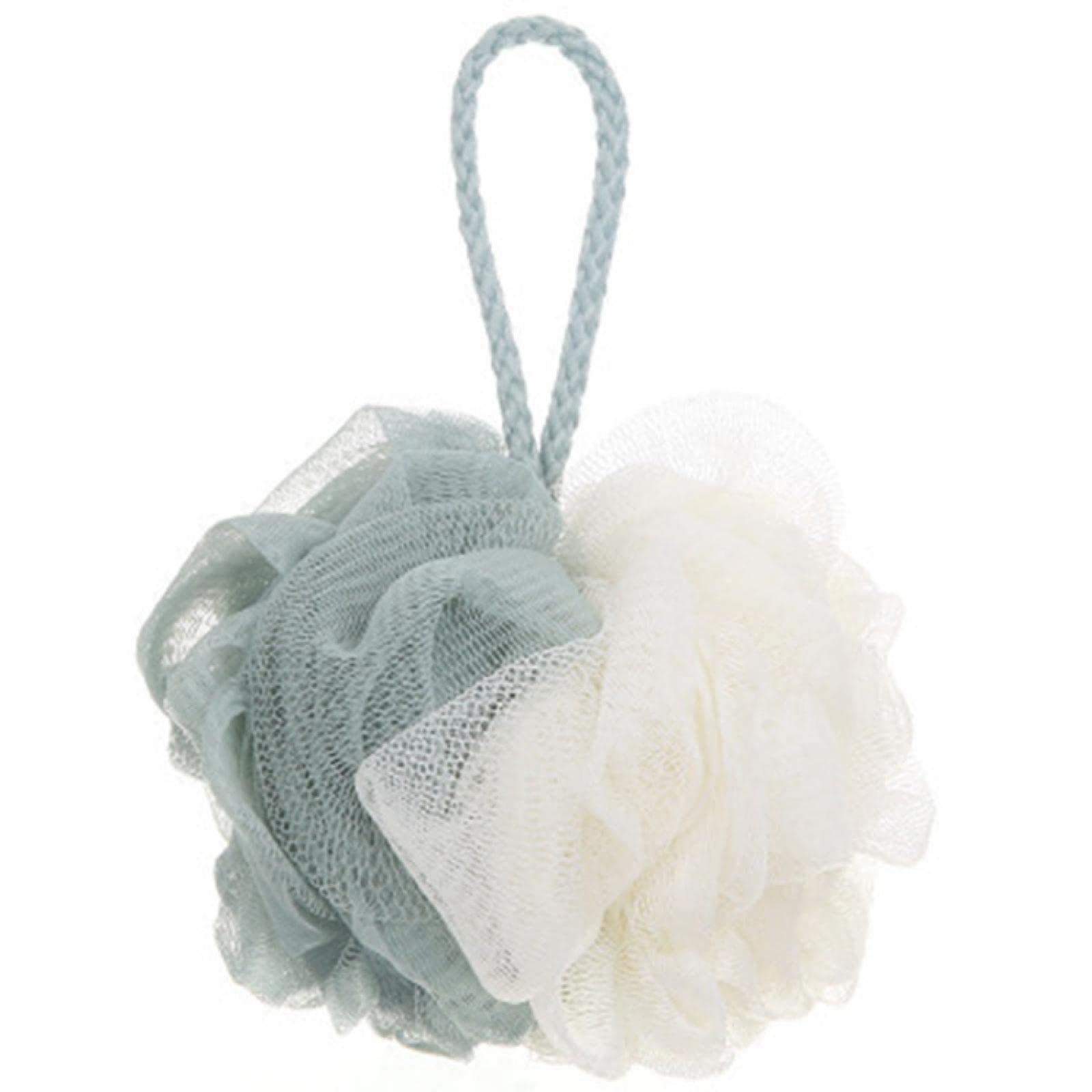 ZOIKOM Large Bath Ball Bath Flower Soft Scrub Bath Towel Bath Ball Cute Frosted Back bubbling toiletries Bath Towel Beigegreen