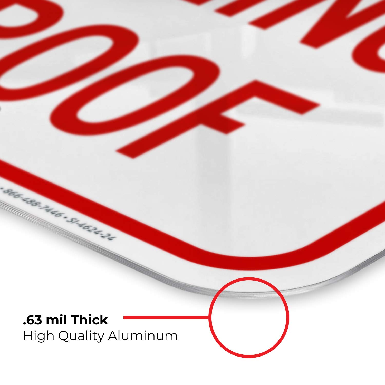 Beware of Snow and Ice Falling from Roof Sign, OSHA Warning Sign, 18x24 Inches, Rust Free .063 Aluminum, Fade Resistant, Indoor/Outdoor Use, Made in USA