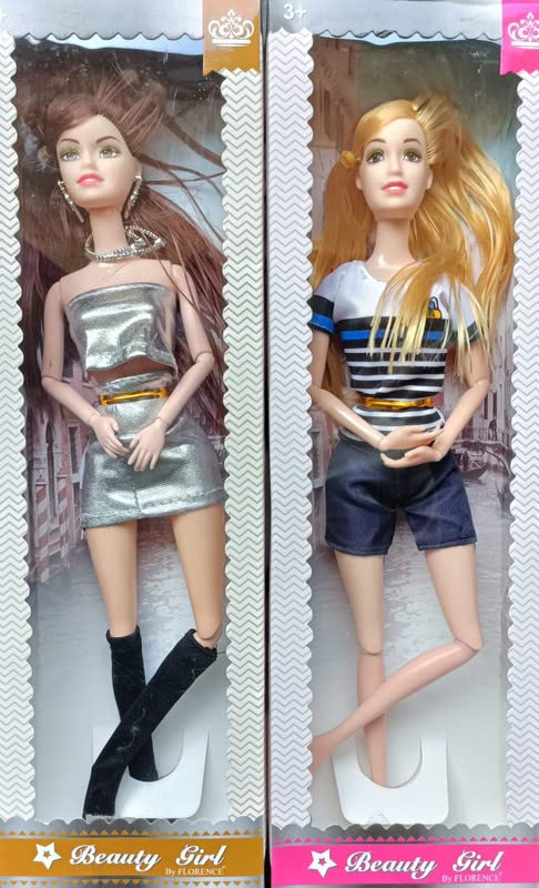 AB99 COLLECTION Fashion Doll Full Foldable Hand and Leg Doll for Girls | Doll Set for Baby Girls | Doll Toy for Kids Girls Doll Set for Girls | Princess Doll for Girls (28 cm, 2 Pc) (Design 3) (B09V2LLYVG) Amazon Price History, Amazon Price Tracker