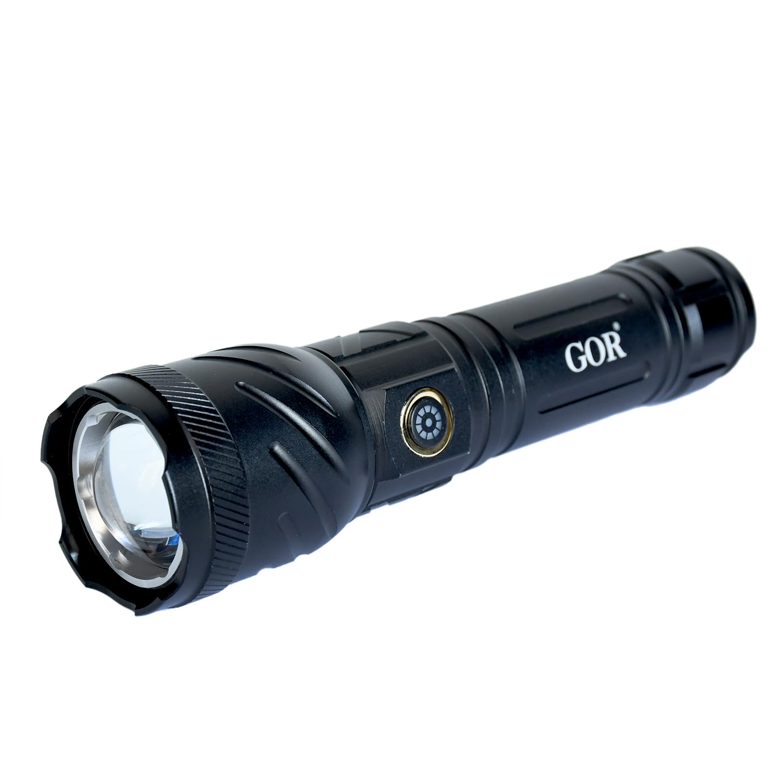GOR LED Rechargable Flashlight Torch 26650 Battery (FT21-30W)