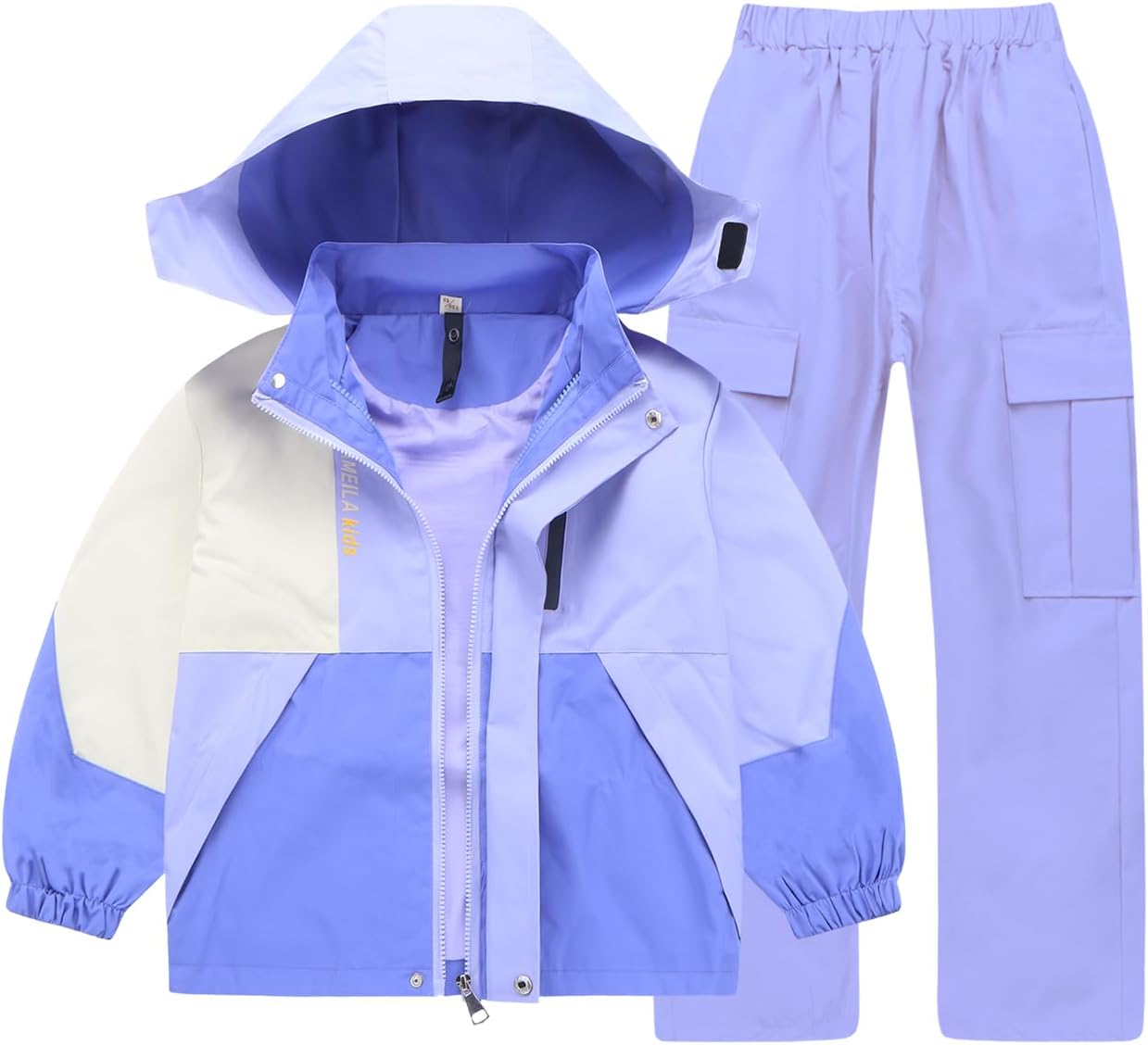 Unisex Kid Snowsuit Boy Outfit Snowboard Jacket and Pants Set Girl Ski Rain Coat