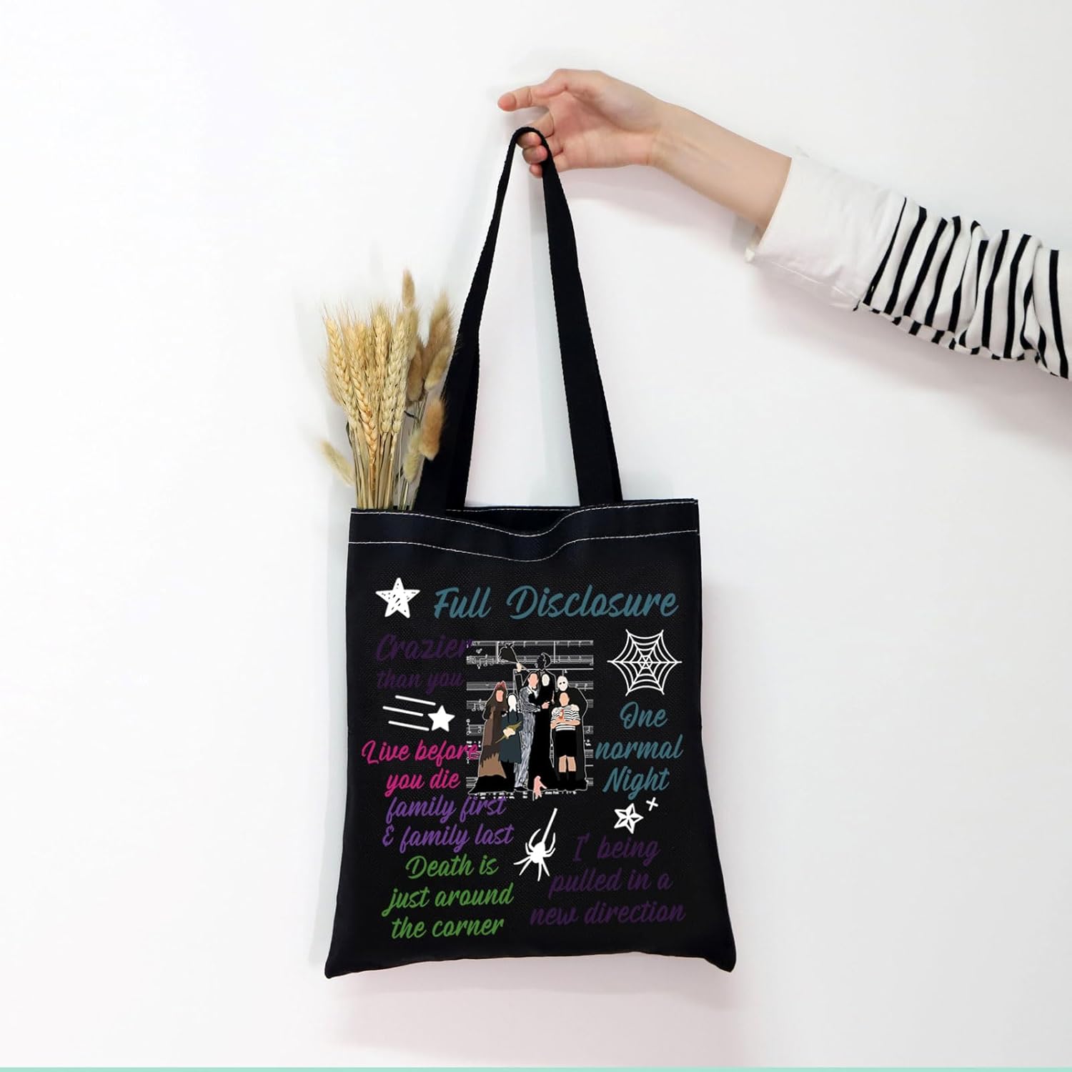 MNIGIU The AD Family Musical Tote Bag - Quote Merch - Image 5