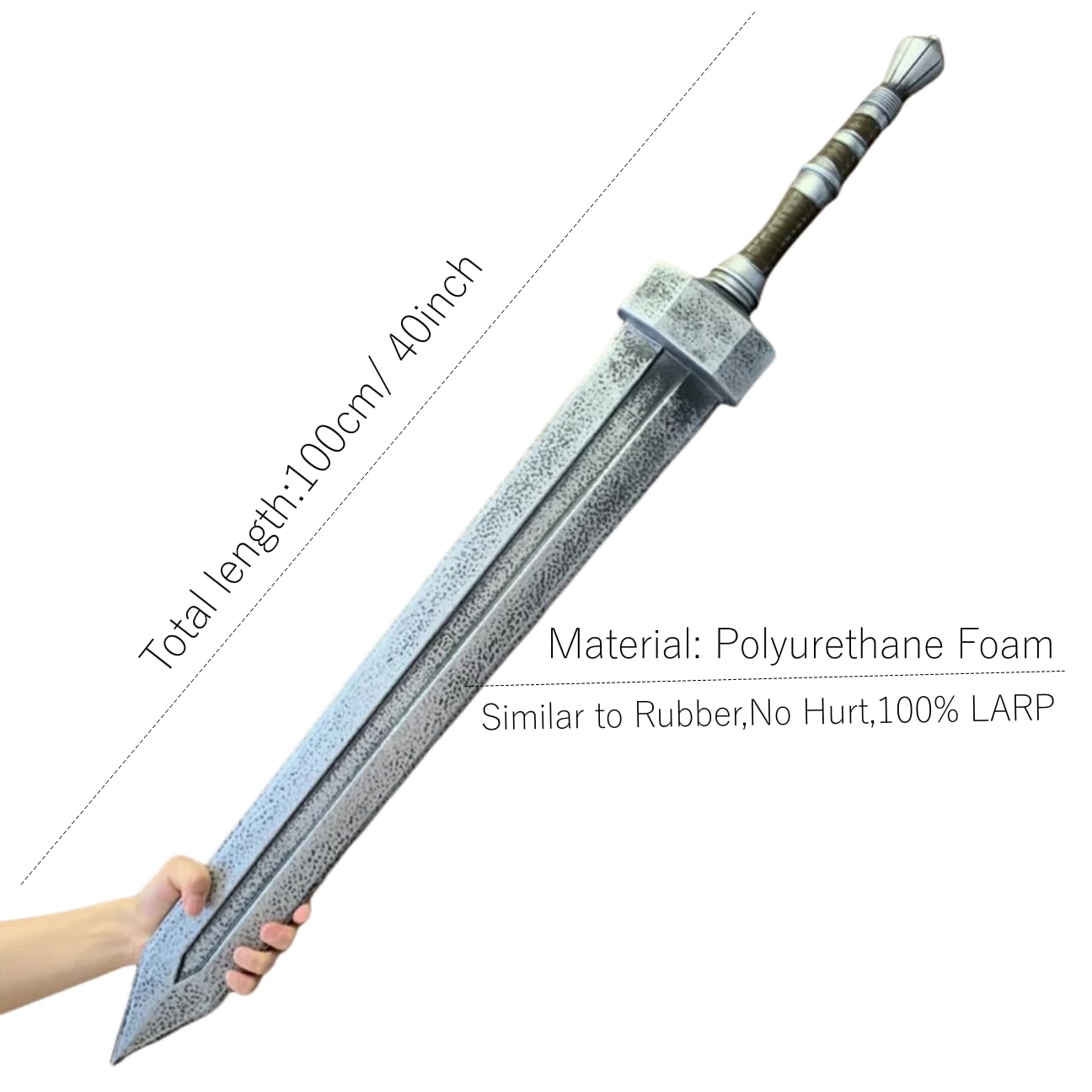 Amazon.com: damdos Halloween Prop Cosplay Sword for Guts Build