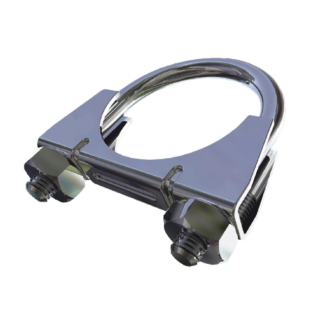 20 x Universal U Bolt Clamps/Heavy Duty Exhaust Clamp/TV Sky Aerial Pipe [ 77mm ]