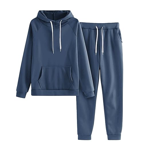 Jogger Sets for Women 2 Piece Lounge Sets Fall Sweatshirt Sets Outfits Matching Sweatsuits T