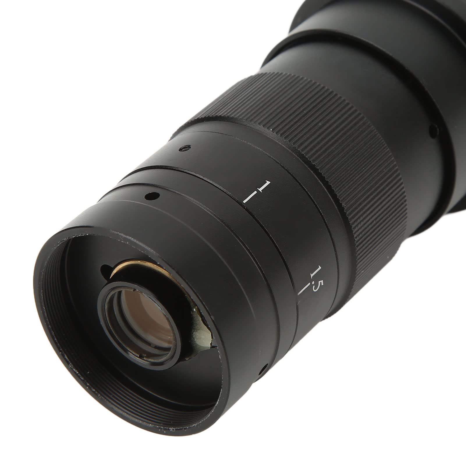 DAUERHAFT Monoculare 300X Zoom C Mount Lens Microscopio Lens Adapter 1X Oculare Lente Ingrandimento regolabile 0.7X a 4.5X Lega di Alluminio per Industria Microscopio Camera