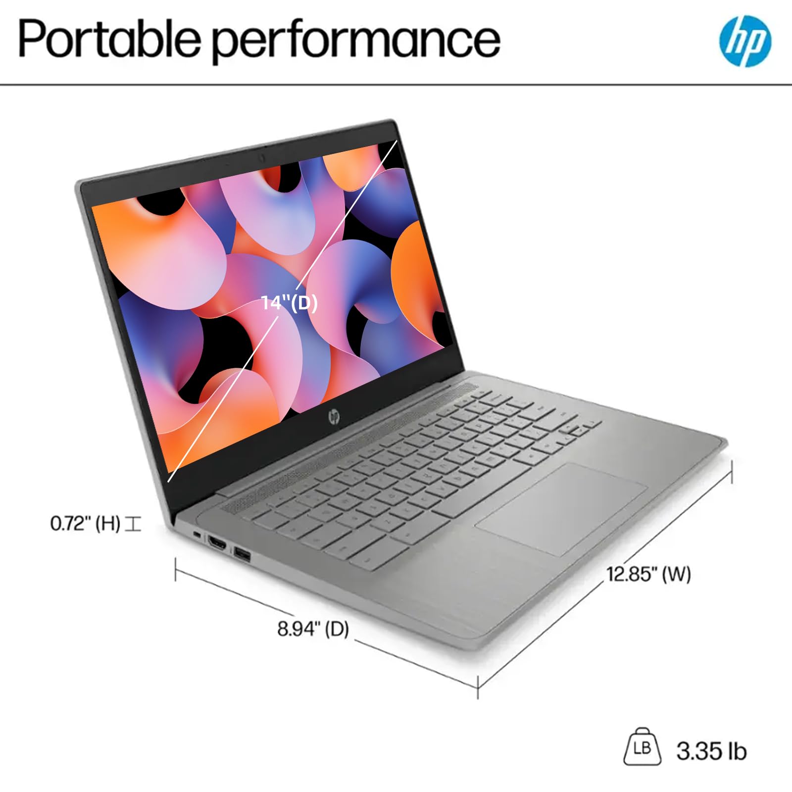 Amazon.com: HP Chromebook 14 Laptop, Quad-Core Intel Celeron