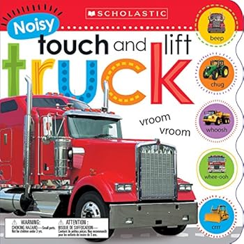 Hardcover Noisy Touch and Lift Trucks (Scholastic Early Learners) Book