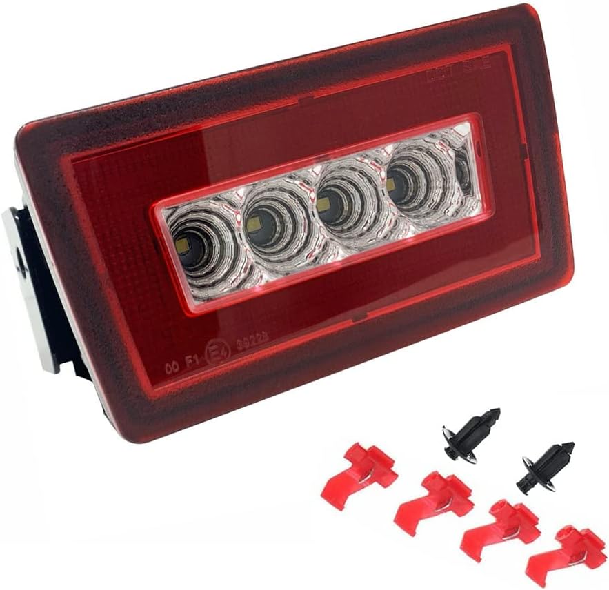 3-In-1 LED Rear Bumper Fog Light Tail Brake Lamp Backup Reverse Light Kit Compatible with Subaru Impreza WRX/STI/XV Crosstrek 2011-up (Red Lens)