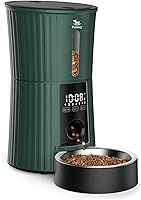 Vista 1 de Petory Comederos automáticos temporizados para gatos, dispensador programable de alimentos secos de 4 litros para gatos y perros pequeños