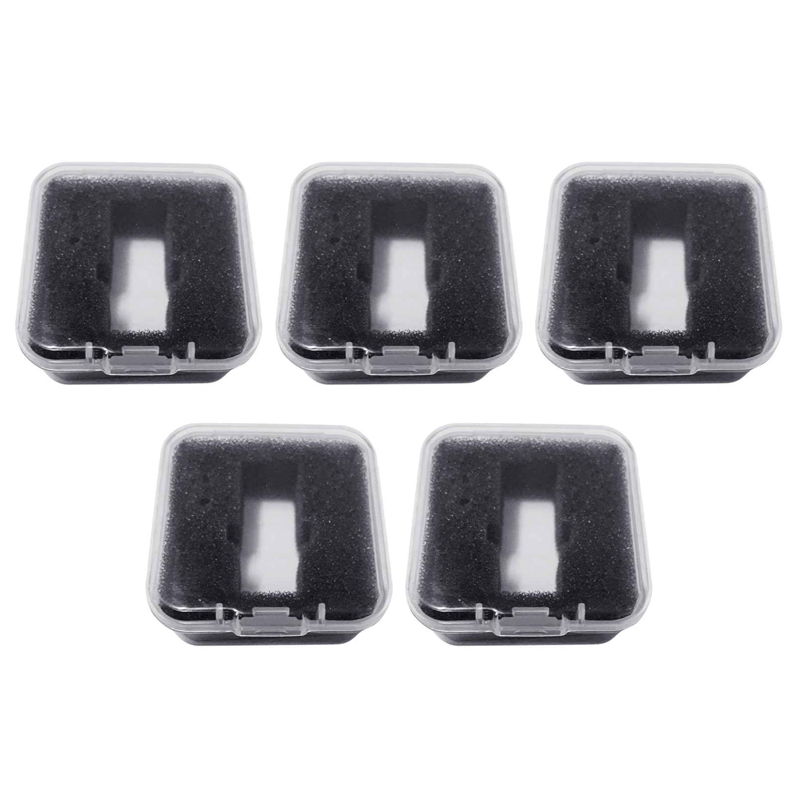 Yueler 5# 5/10Pcs Phono Shell Case Headshell Cartridge Keeper Clear Turntable Record Player Styluses Holder Phonograph Storage
