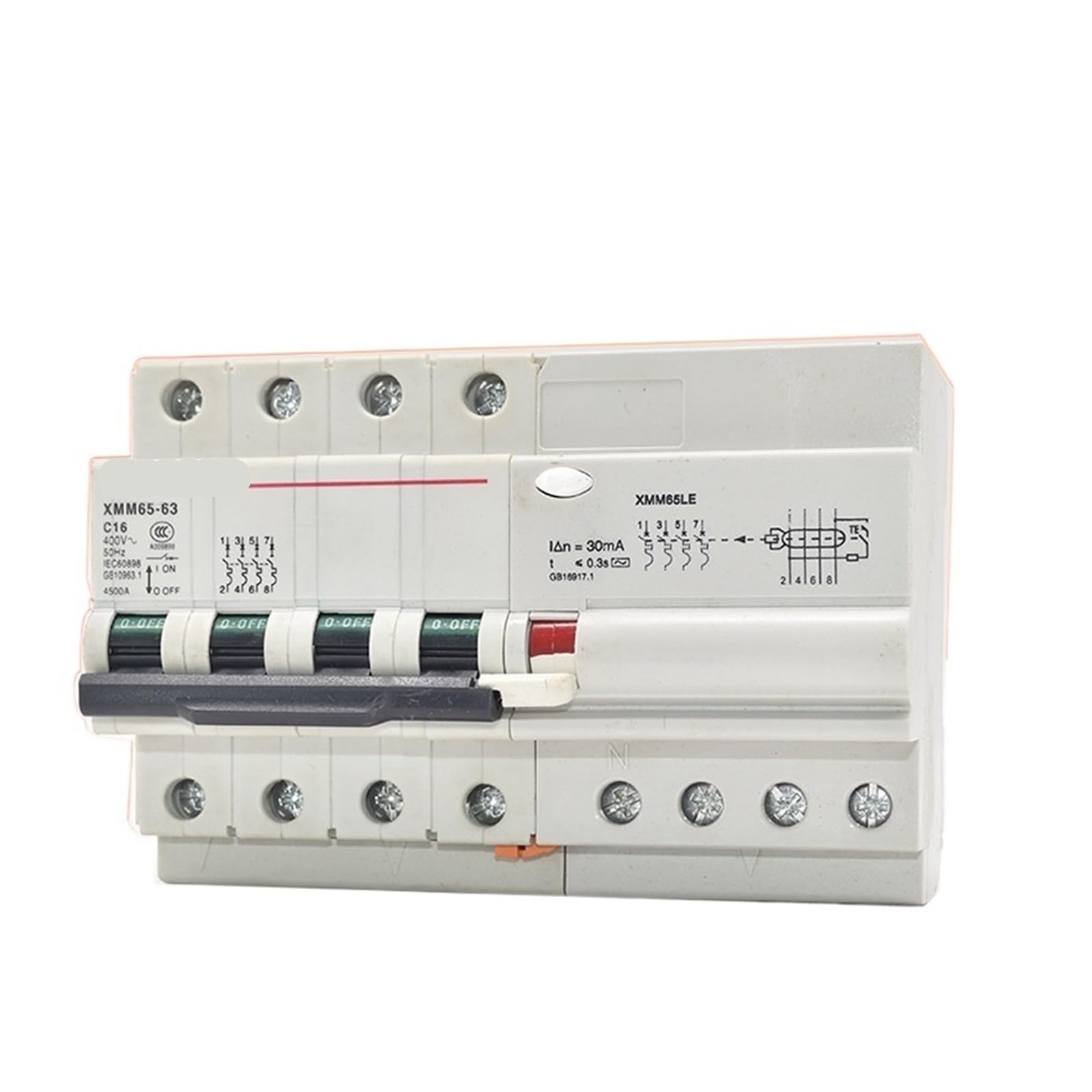 Protecteur de fuite 380V triphasé pour sécuriser les ateliers et machines C65LE