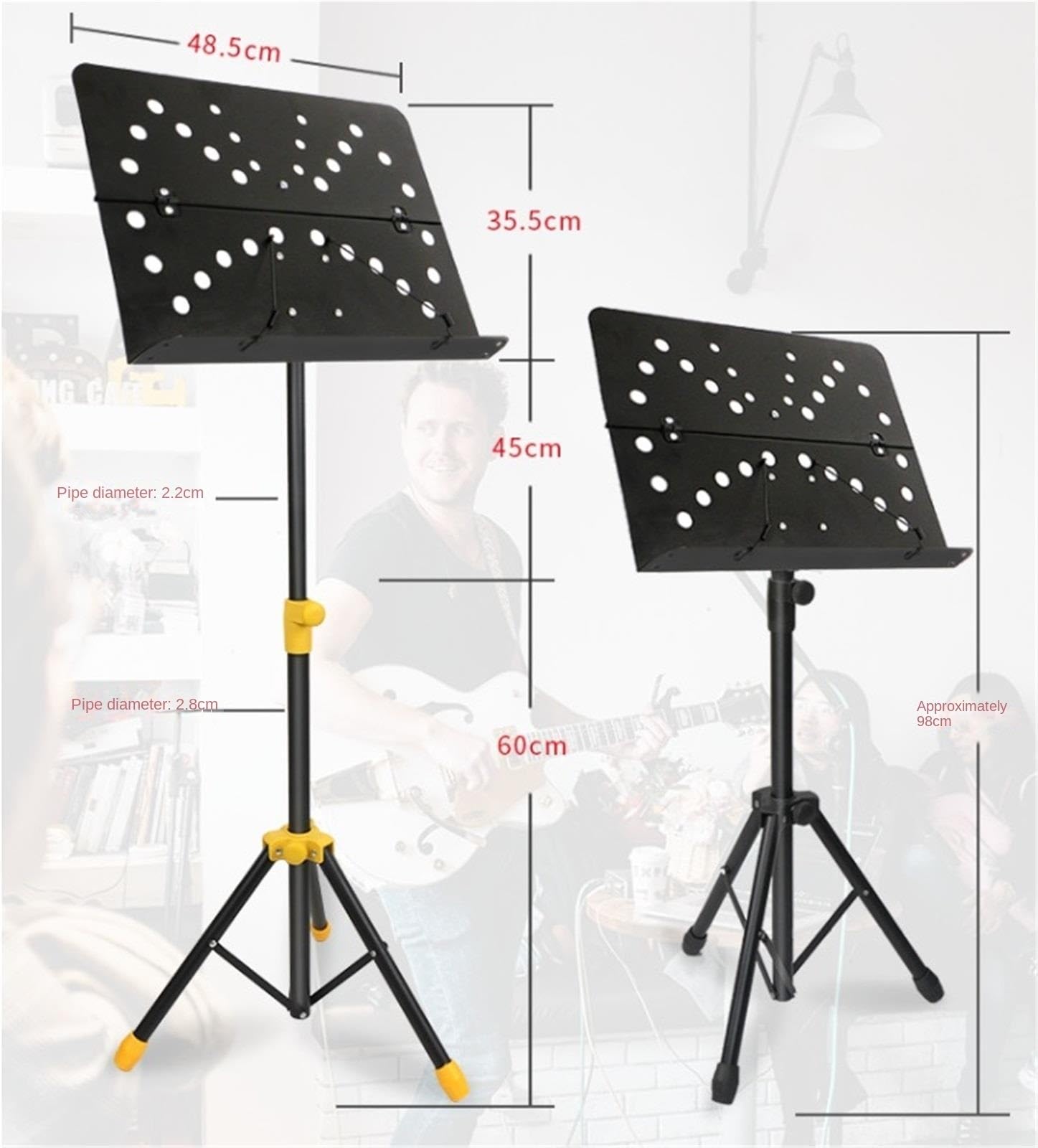 Nauki Gry Instrumentach Regulowany Na Wysokość Uchwyt Nuty Przenośne Stojaki Książki Dla Gitarzystów I Skrzypków Wszechstronny Użytek