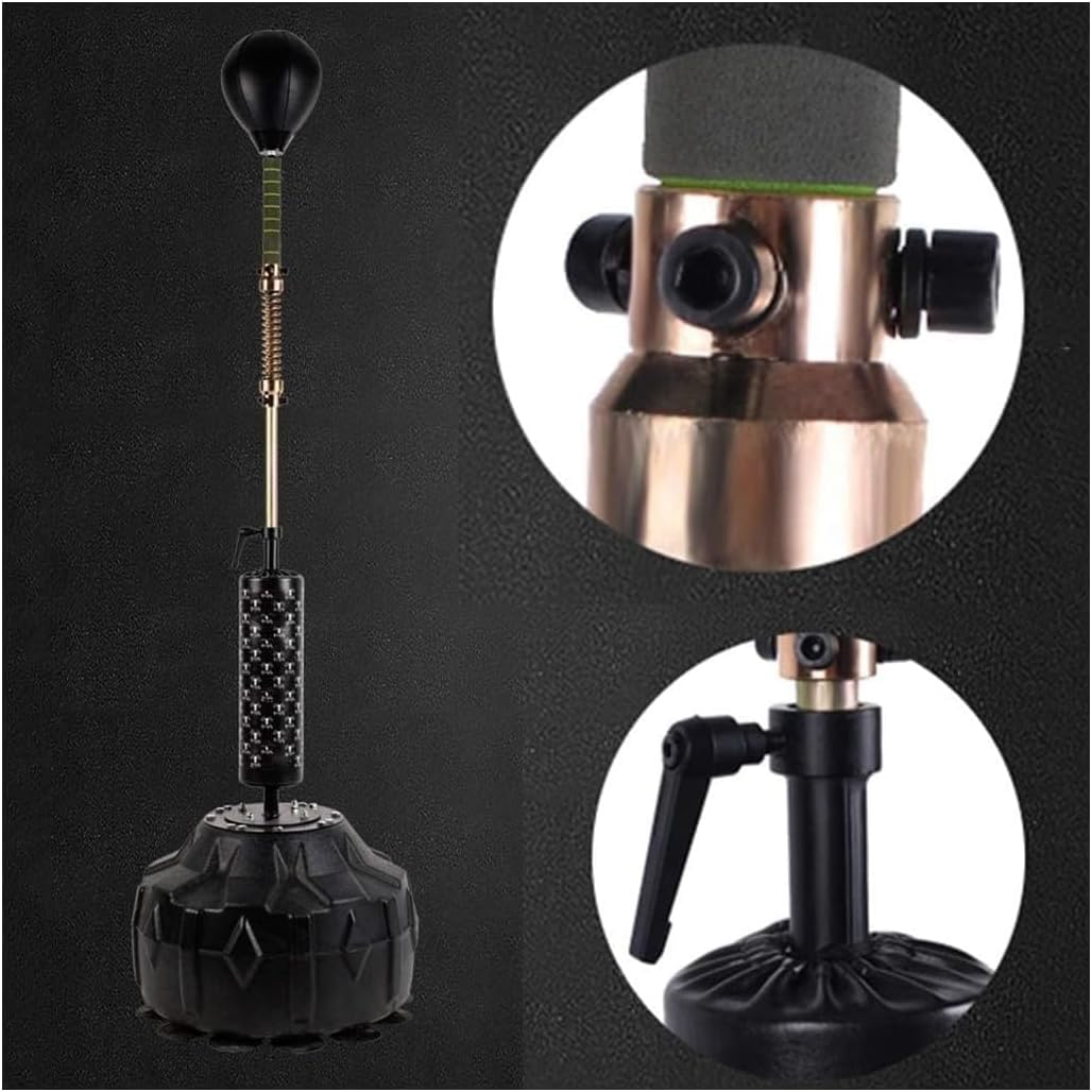 Boxing Bag, Boxing Gym,Freestanding Punching Ball Tumbler Sandbag, Boxing Speed Bag/Workout Device, Household Vertical Rotating Target Dodge Punching Bag Trainer for Kids and Adults