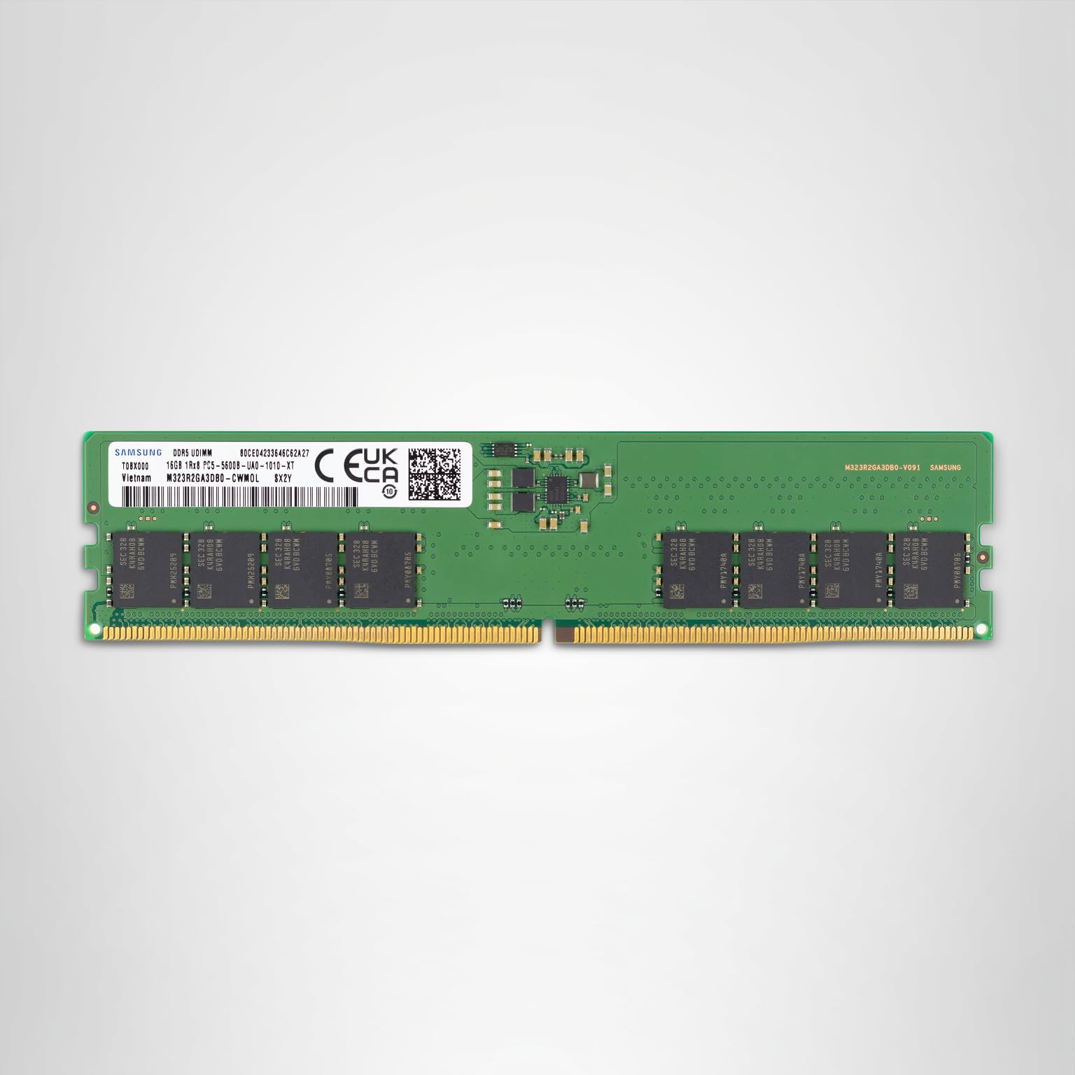 Samsung 16GB DDR5 5600MHz PC5-44800 CL46 UDIMM 1Rx8 Single Rank