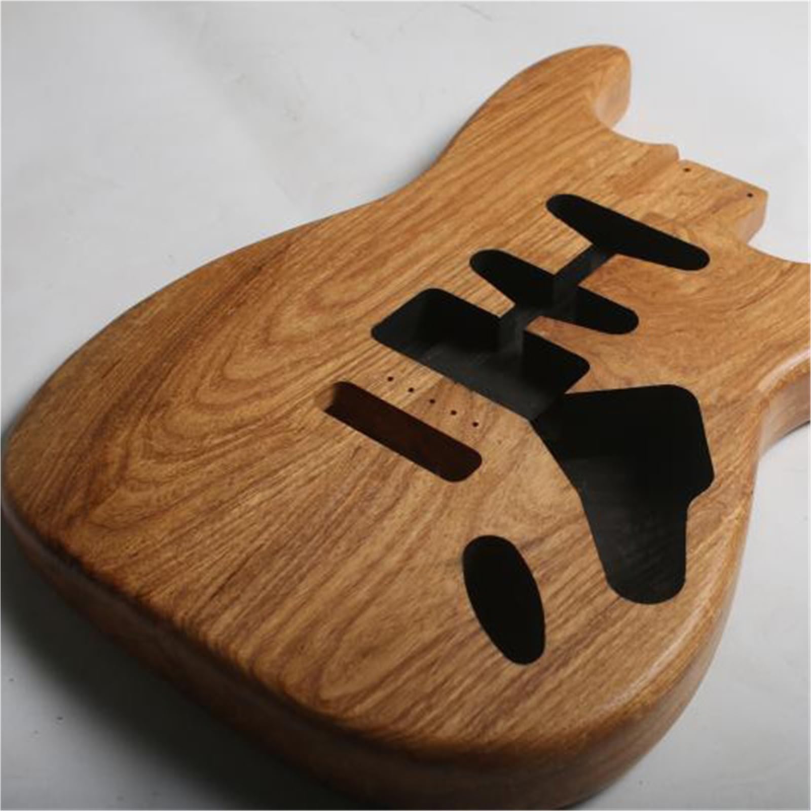 Unfinished Guitar Body Suitable For ST Electric Guitar SSH Pickup Hole Carbonized Swamp Ash Body