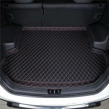 Trunk Mat for HAVAL JOLION 2021-2025 Heavy Duty Cargo Liner 100% Protection All Weather Waterproof Durable Premium Cargo Liner Non-Slip Custom,Black red line