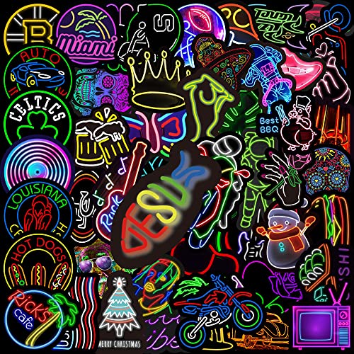 IMaMa Adesivi Vsco 50-PCS Stickers Set Neon