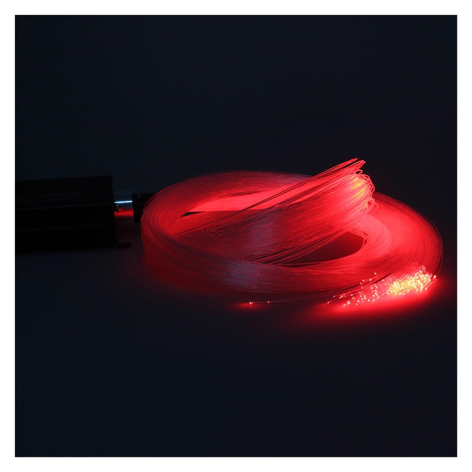 Oświetlenie wnętrza samochodu LED, 16W RGBW 16 zmiana koloru LED światła optyczne gwiazda zestaw sufitowy, światło 200 sztuk 0.75mm 2M koniec blasku światłowód oświetlenie silnika Światła nastrojowe w