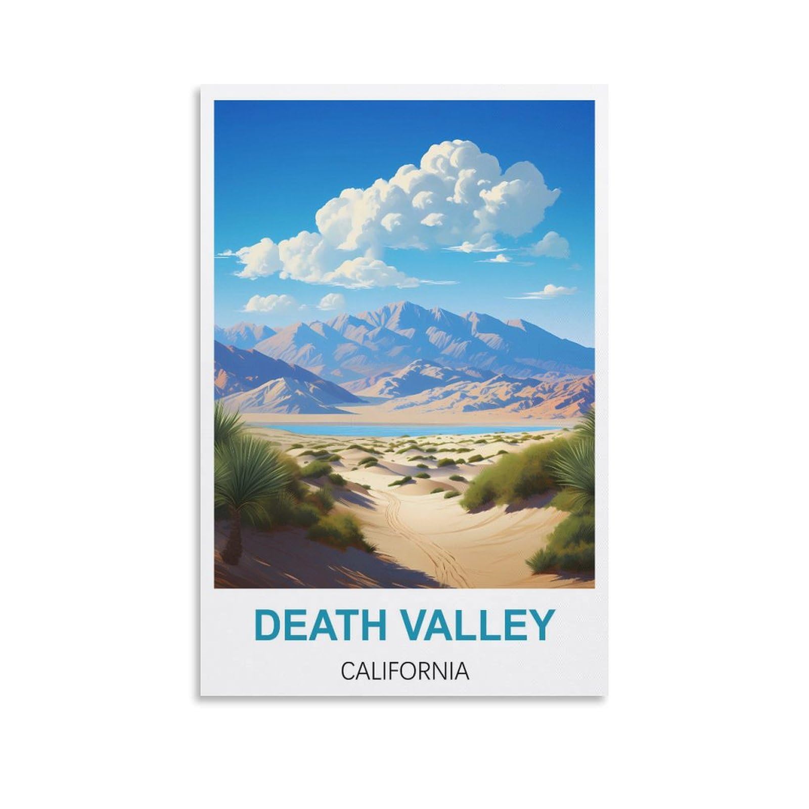Metal Tin Sign Death Valley California,Decoration for Home Wall Art Kitchen Bar Pub Room Farm Garage Vintage Retro Poster Plaque 15x30cm
