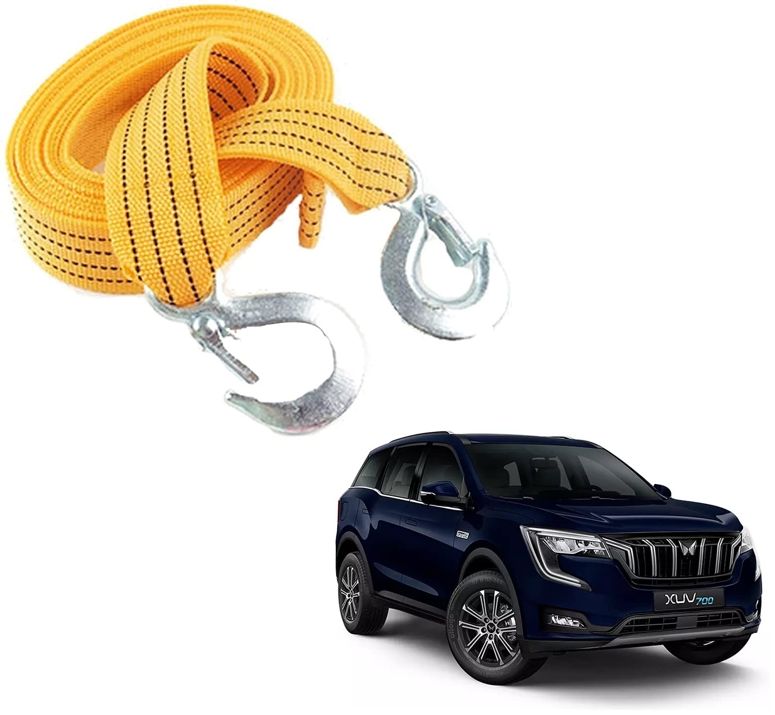 KOZDIKO Car Nylon Tow Rope 3 Ton 3 Mtr Towing Cable for Mahindra XUV 700-picture-31