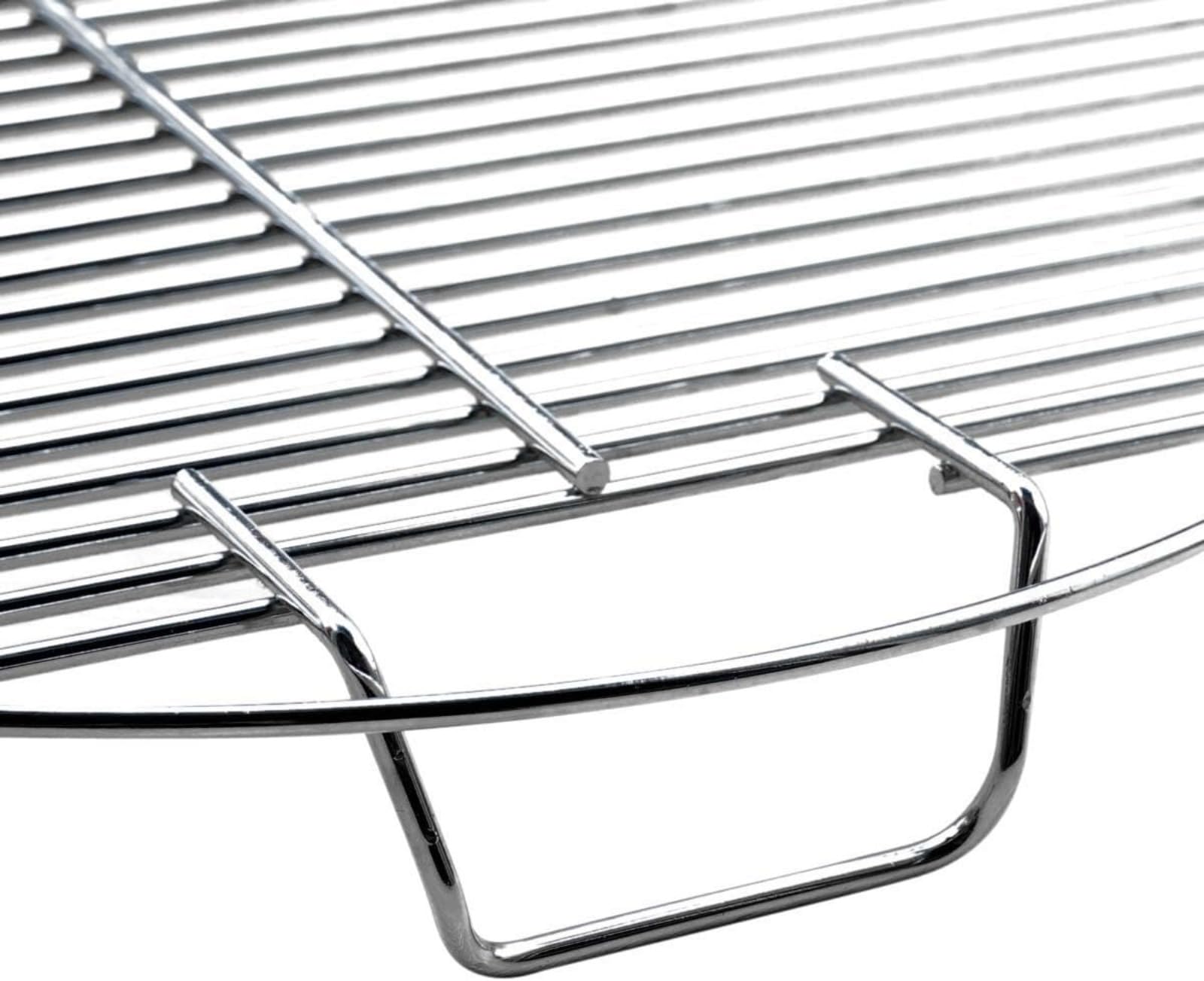 Grille de Barbecue Ronde en Acier Inoxydable - Design Compact - 44-5 cm de diamètre