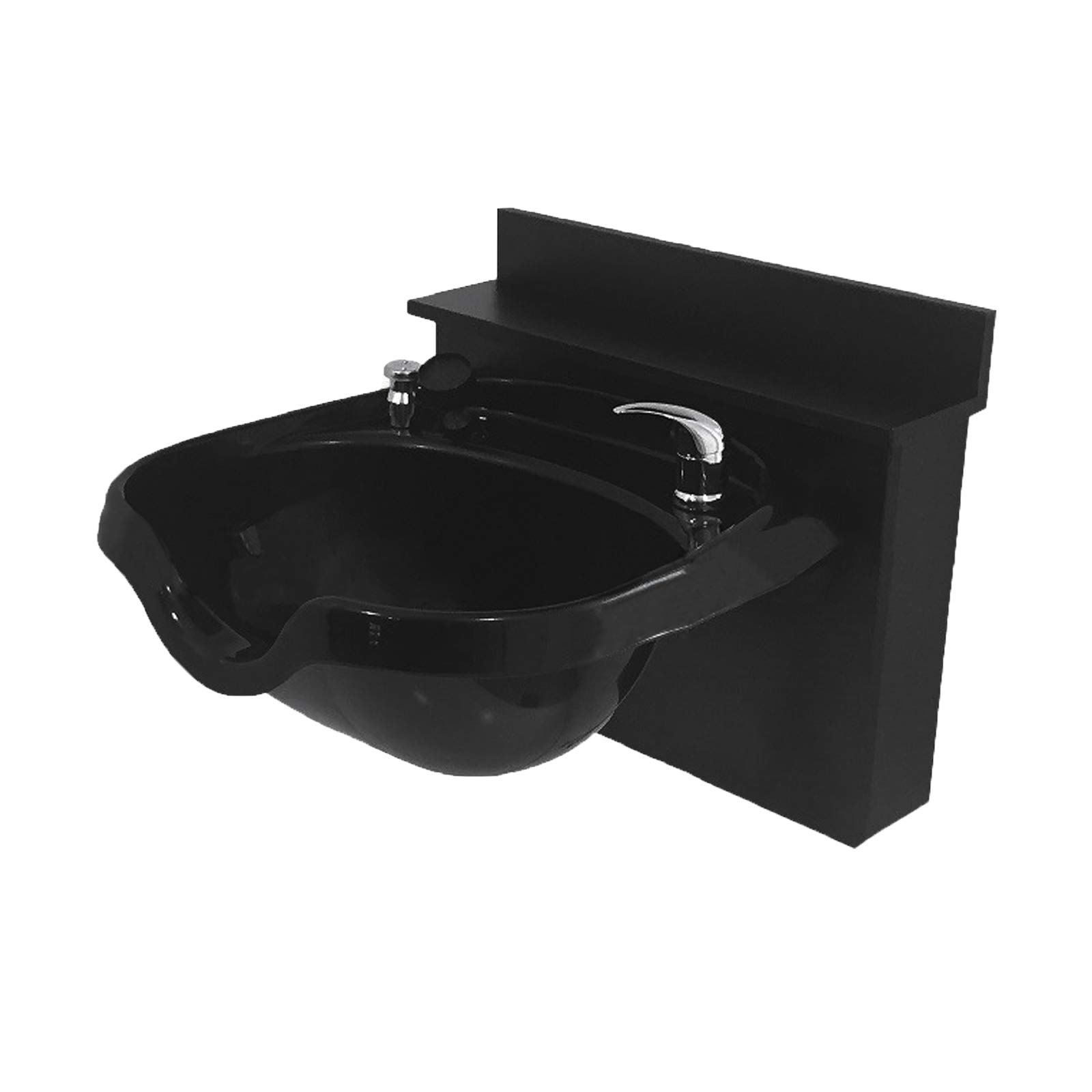 Buy Round Wall Mounted Black ABS Plastic Shampoo Bowl Sink TLC