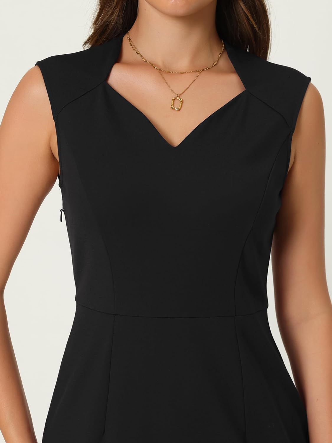 Women's Work Sheath Dresses Sweetheart Neck Sleeveless Pencil Dress