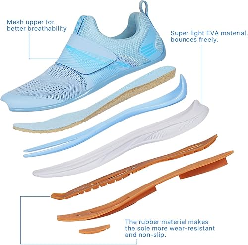 Miniatura 5 de Zapatos de ciclismo de interior para mujer, compatibles con tacos SPD, cómodos y transpirables