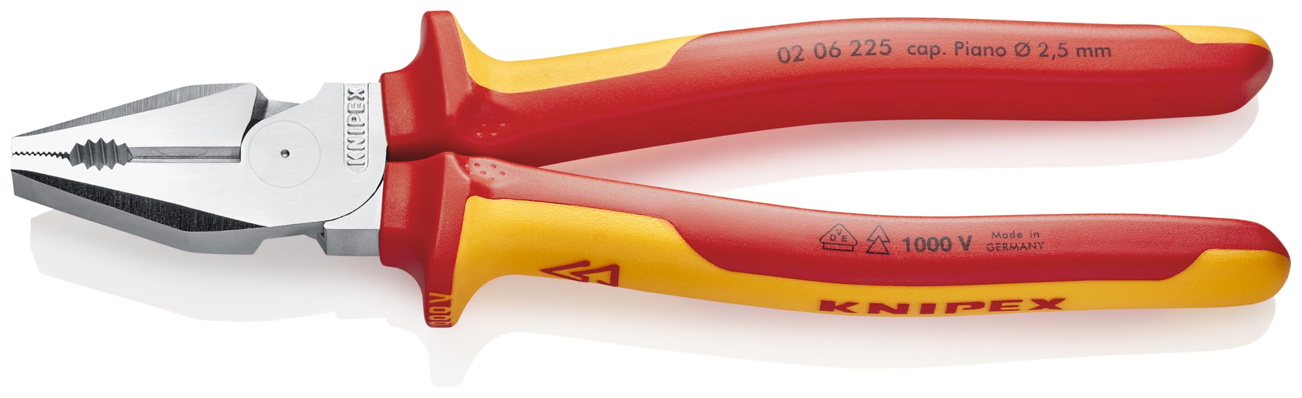 KNIPEX Tools - High Leverage Combination Pliers, Chrome, 1000V