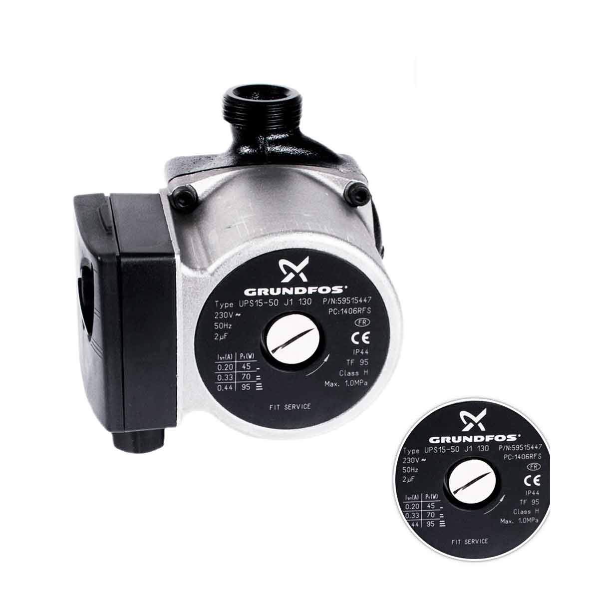 Recamania Bomba circulacion Caldera GRUNDFOS UPS 15-50 130mm Cointra UPS 15-55 8657