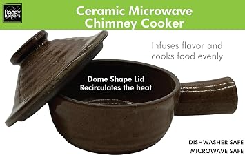 Kole Ceramic Microwave Chimney Cooker, Regular