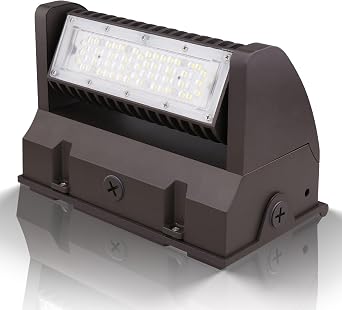 40W Rotatable LED Wall Pack Light with Adjustable Head, 5000K 5400LM