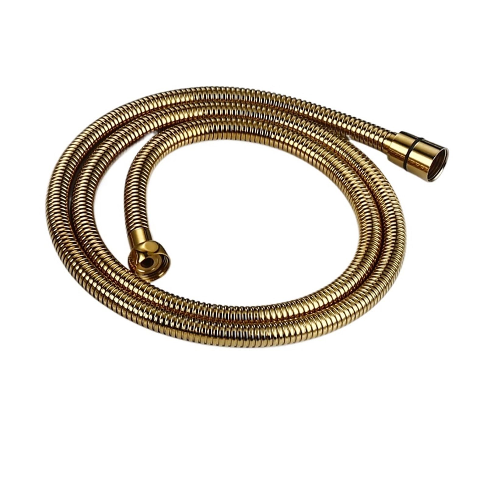 Lyxygmv Stainless Tube-Pg Shower Hose Replacement With 150.0Cm Stainless Steel Or Tube Thickening Anti-Twist Bathroom Accessories For Bathroom Showers(Stainless Tube-Pg)