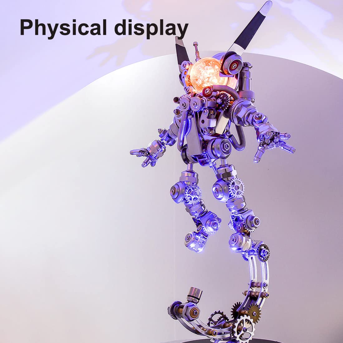 3D Metall Puzzle-DIY Astronaut Kaninchen 3D Modell Bausätze Erwachsene, Tier Figuren Metallbaukasten Bastelset Modellbau, Steampunk Deko, Geschenk für Weihnachten (500PCS)