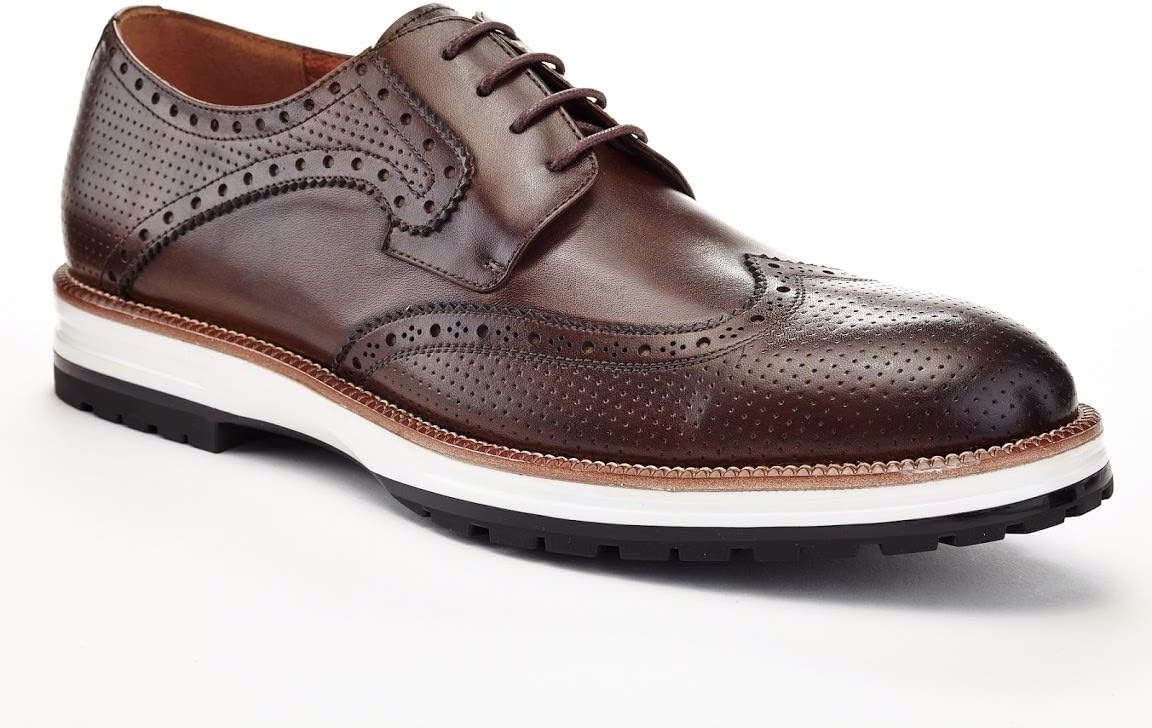 Mens Derby Hybrid Dress Shoes Brown