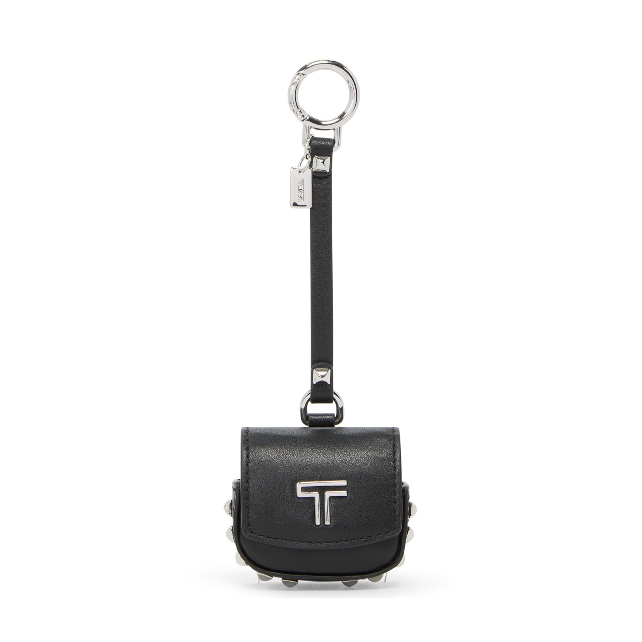 Amazon | TUMI Belden Airpods チャーム、レザーケース、ブラック