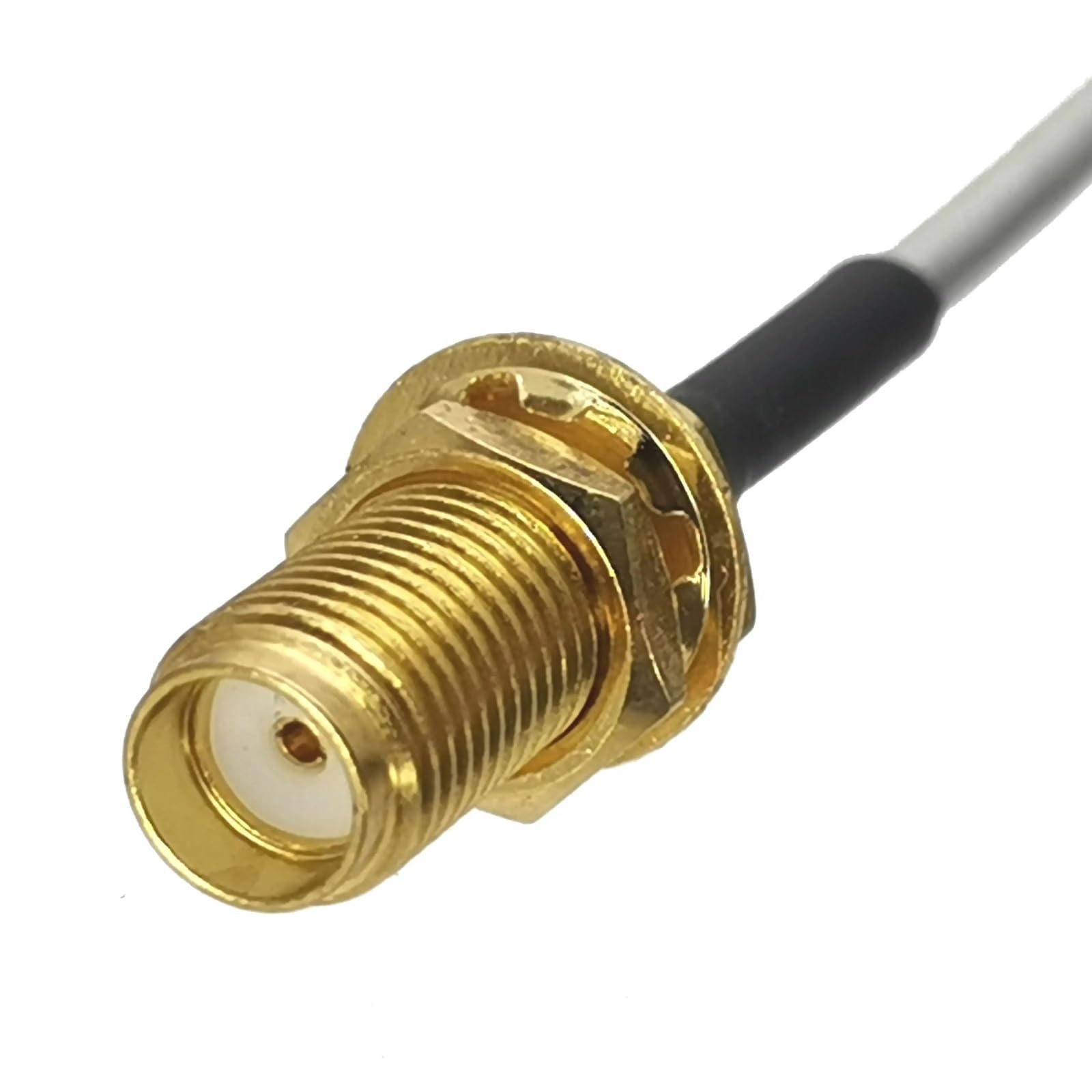 1M-20M SMA-Stecker auf Buchse Schott RG405 0,086" Silberkabel Halbstarrer flexibler Pigtail-HF-Stecker(20M)