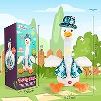 Vista 8 de VATOS Juguete recargable de pato bailarín - Juguete de cactus bailarín Juguetes de bebé de cactus parlante cantante Juguetes de imitación de pato