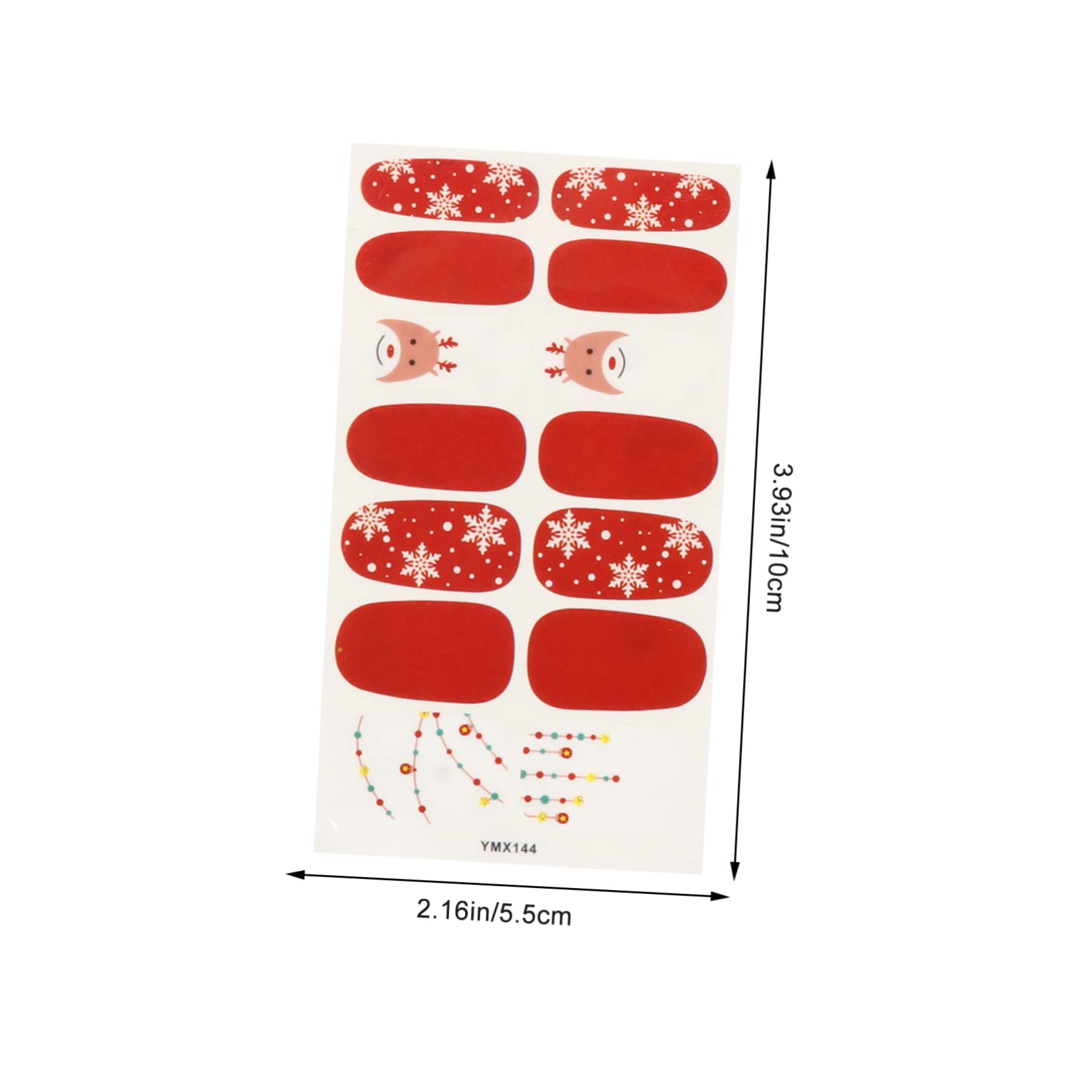 Healvian 30fogli Adesivi Per Unghie Natalizi Decorazioni Per Manicure Facile Applicazione Adesivi Per Nail Art Copertura Per e Speciali