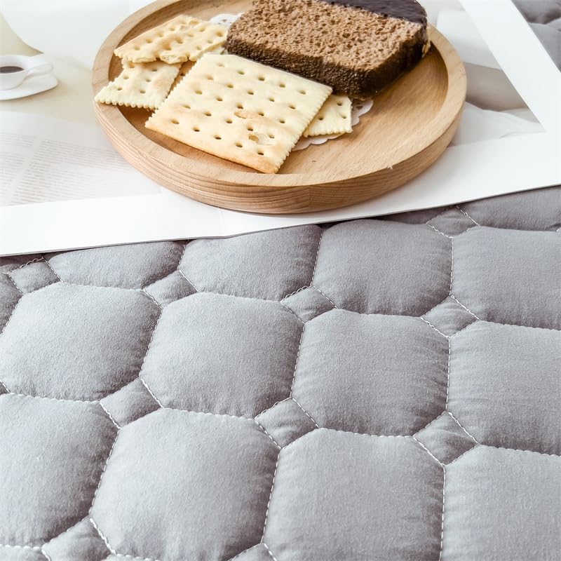 Matelas étanche bleu clair avec sangles élastiques pour lit douillet