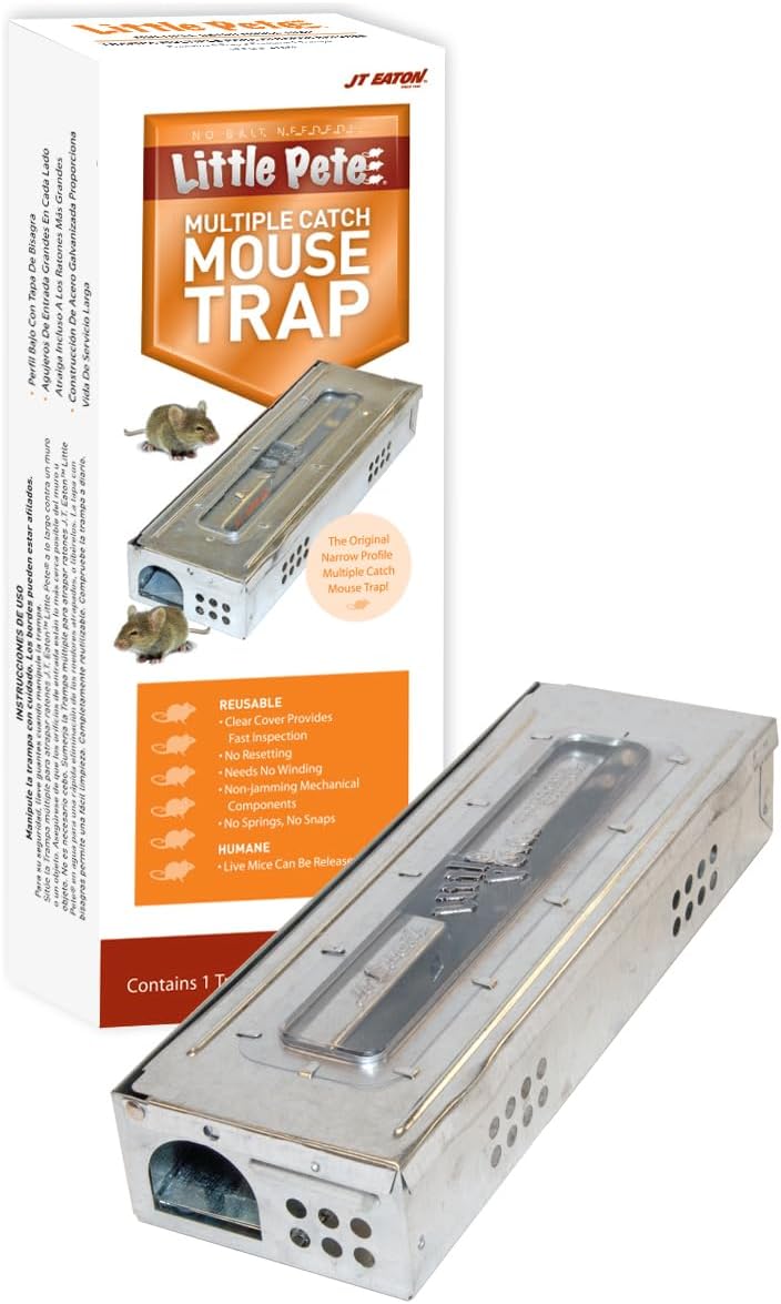 J T Eaton JT Eaton 428CL Mouse Trap with Clear Inspection Window, Pack of 1, N