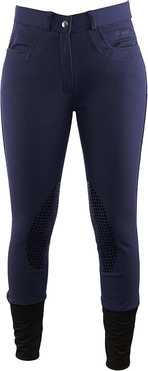 Grewal Equestrian Juliet Ladies Silicone Knee Patch Riding Breeches