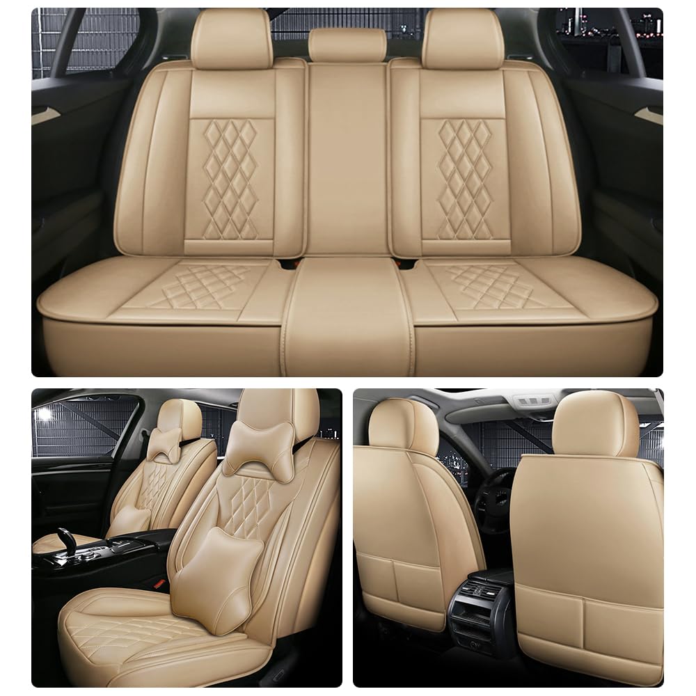 5 Seat Covers for Jeep Grand Cherokee 2006-2024 Nappa Leather Car Seat Covers Car Seat Cushions Waterproof Soft — view 2